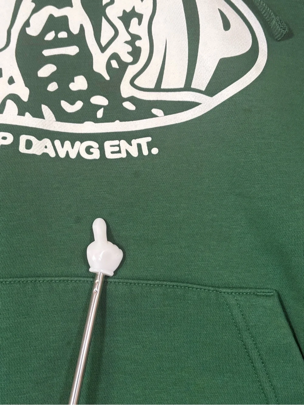 Nike x TDE Doechii Swamp Ruler Green Hoodie Size Medium FLUSH/STAIN